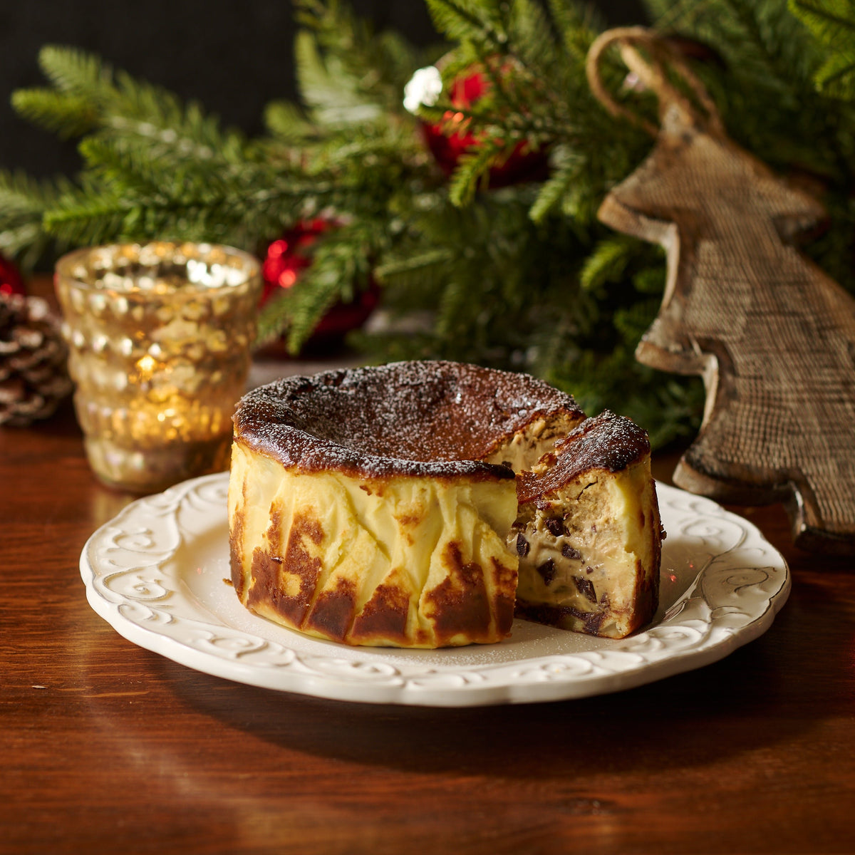 11/1予約開始【クリスマス限定】ブッシュ・ド・ショコラ&モカ バスクチーズケーキ