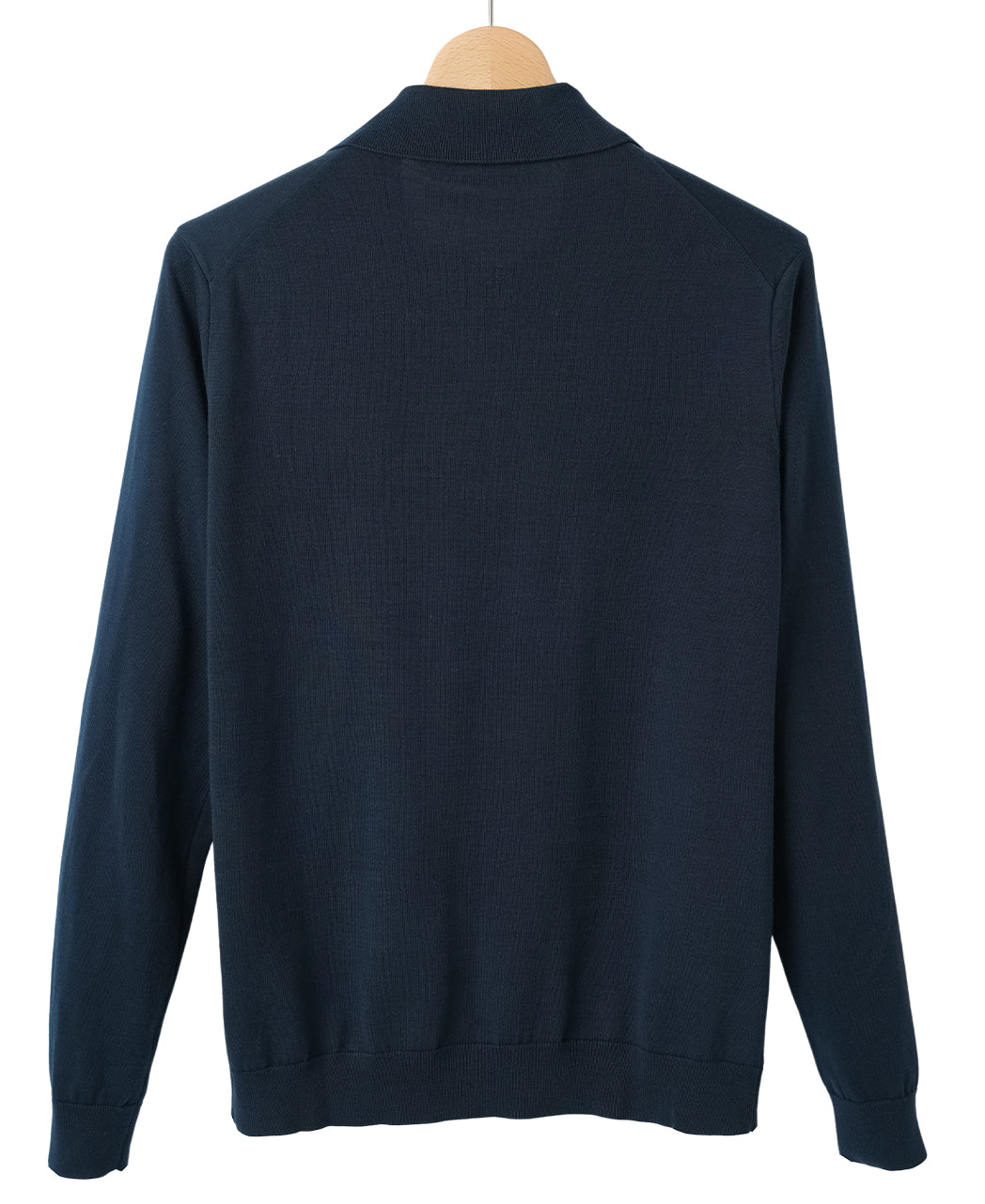鎌倉シャツ【SUVIN長袖ニットポロ】キラーストリートエディション-Navy-