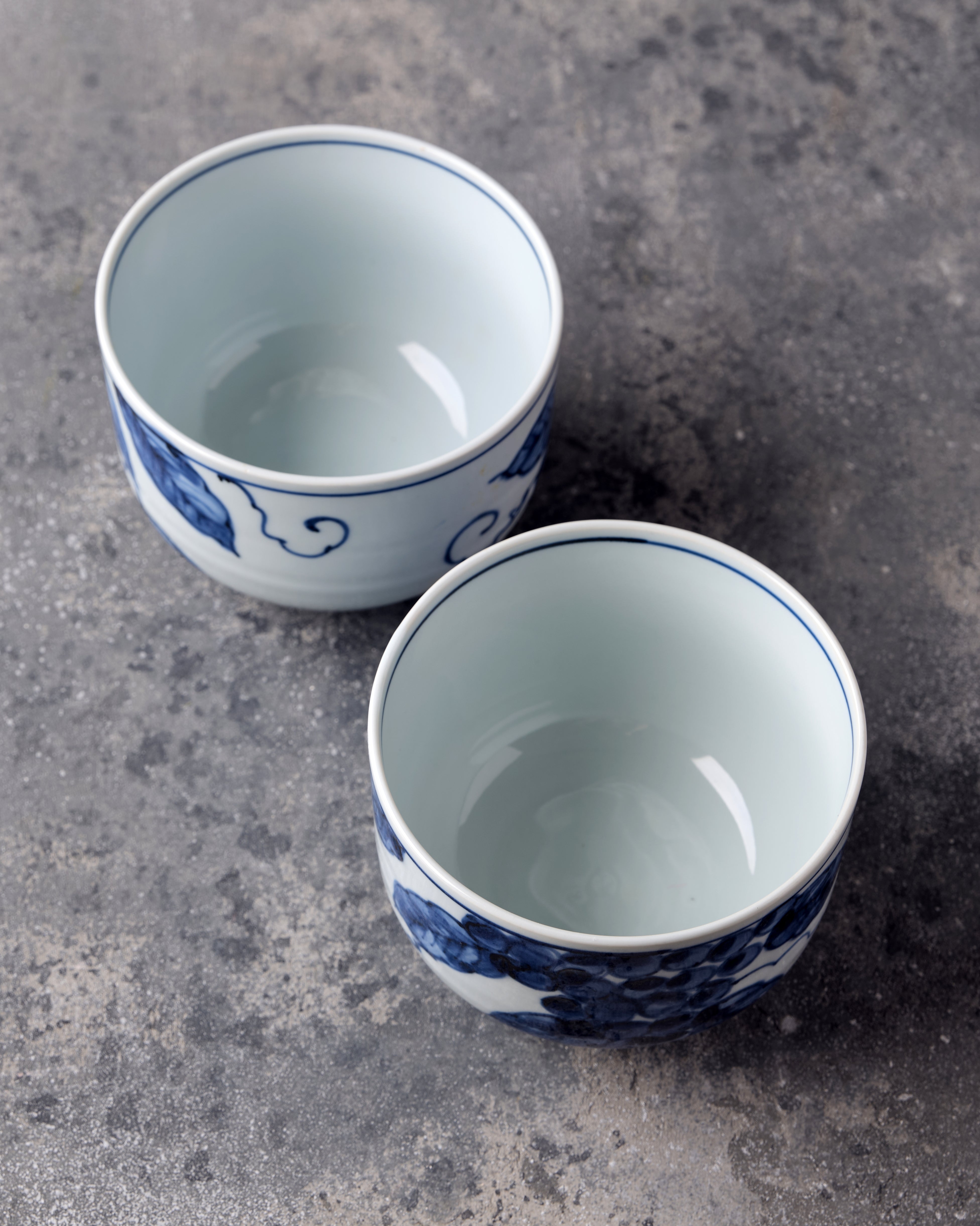 ヴィンテージ食器/葡萄絵鉢 2個セット