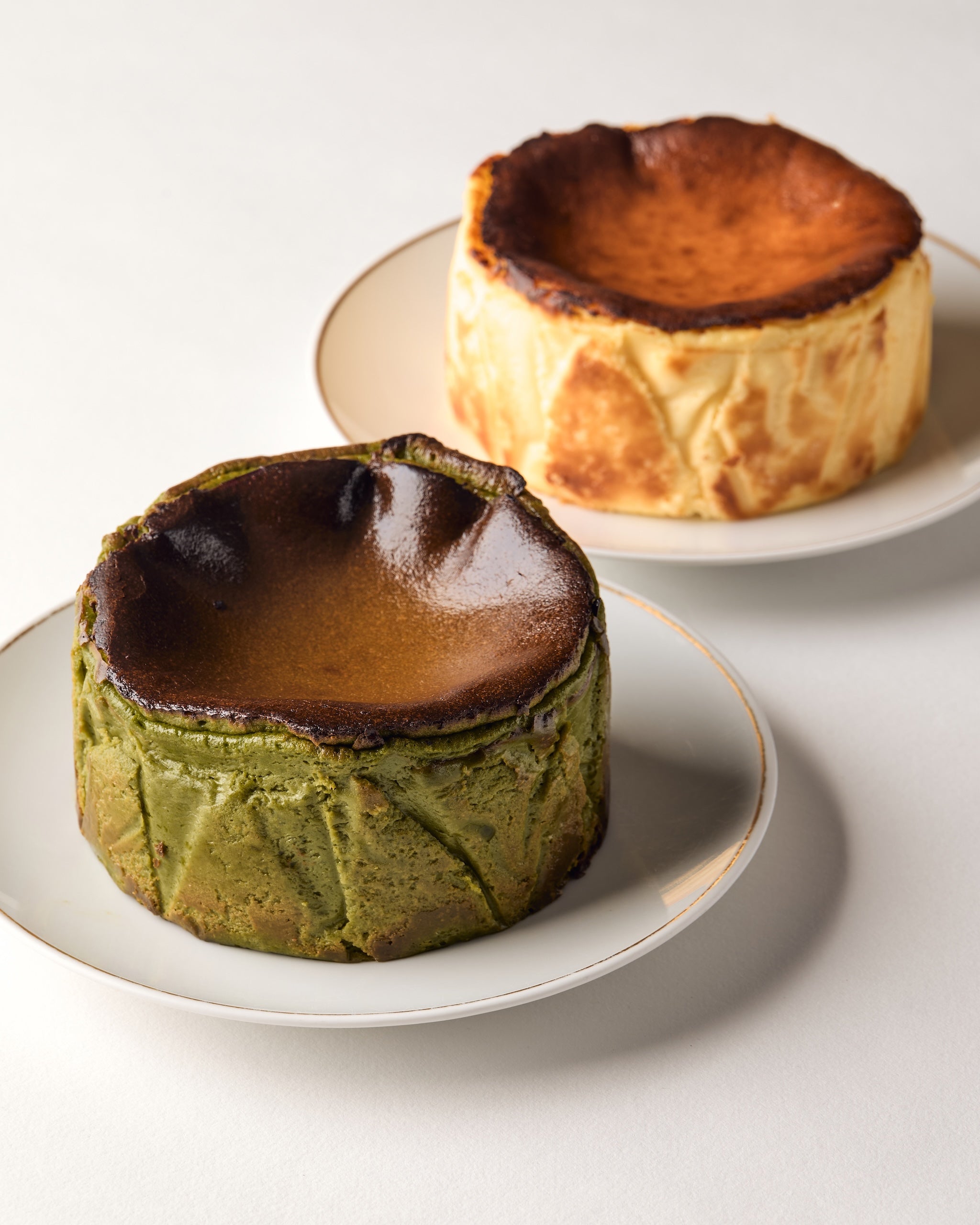 【お得な2個セット】バスクチーズケーキ(抹茶・プレーン)