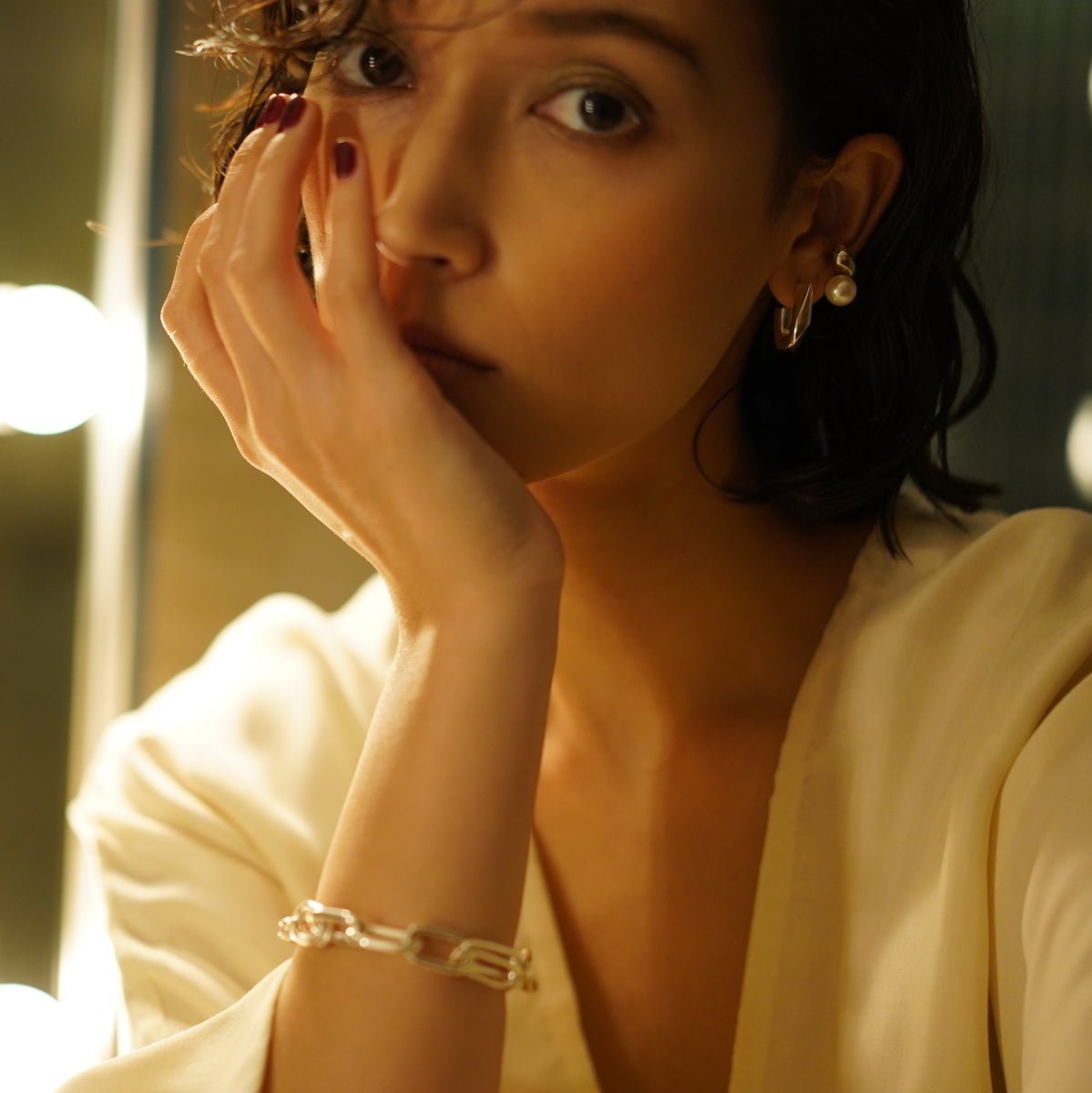 BLANC IRIS × The Dept. Store Éclat de Perl -Silver- /イヤーカフ