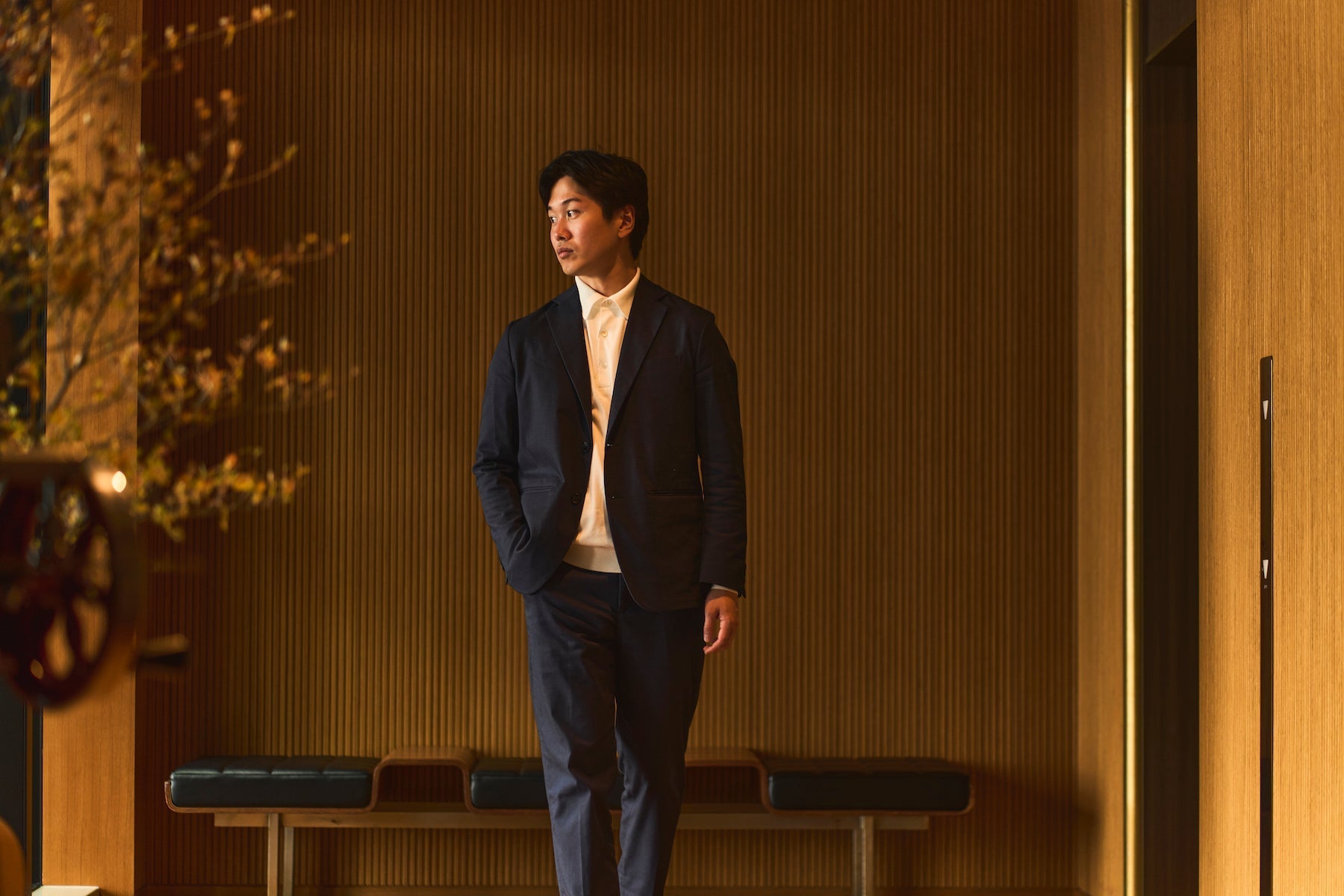 鎌倉シャツ【SUVIN長袖ニットポロ】キラーストリートエディション-White-