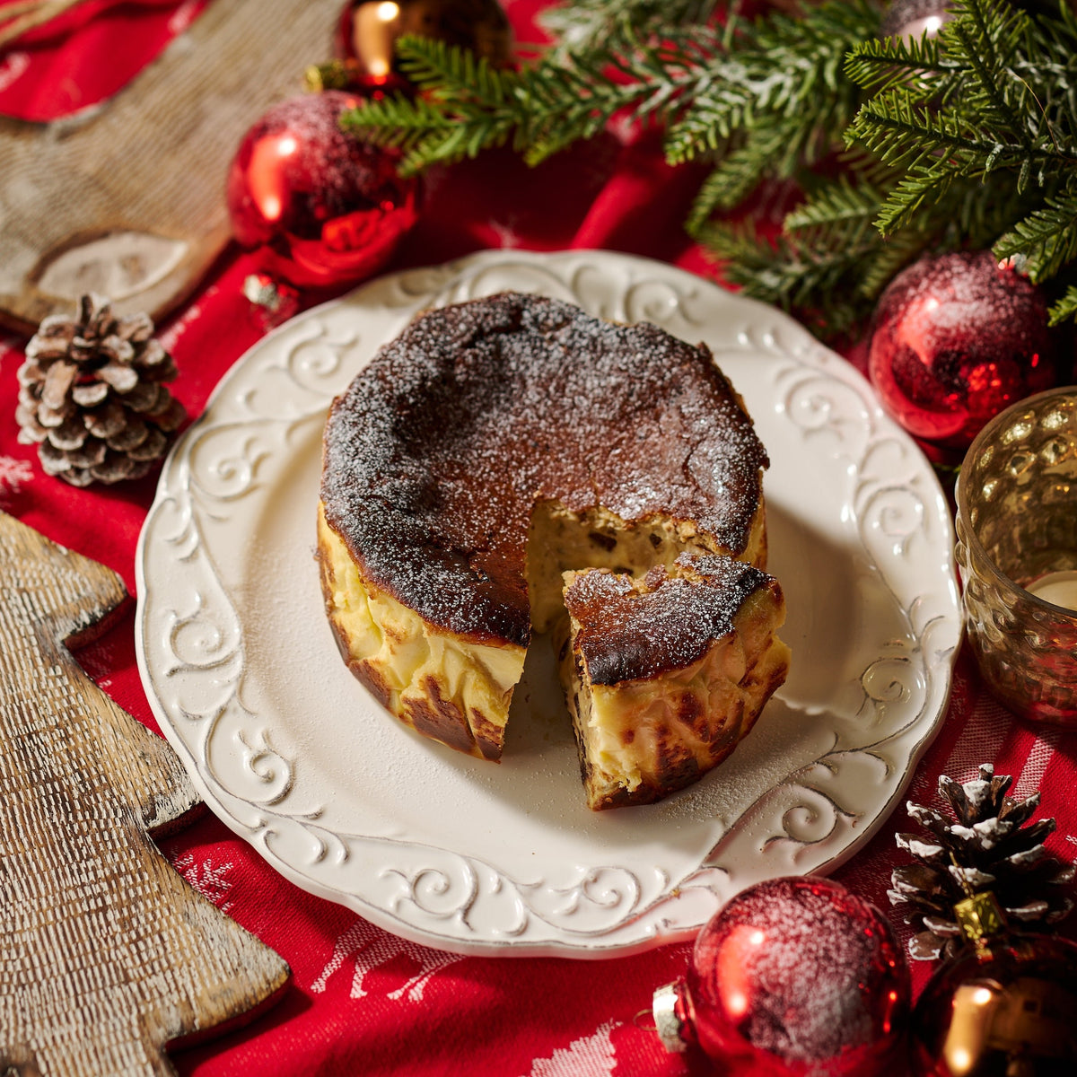【クリスマス限定】ブッシュ・ド・ショコラ＆モカ バスクチーズケーキ