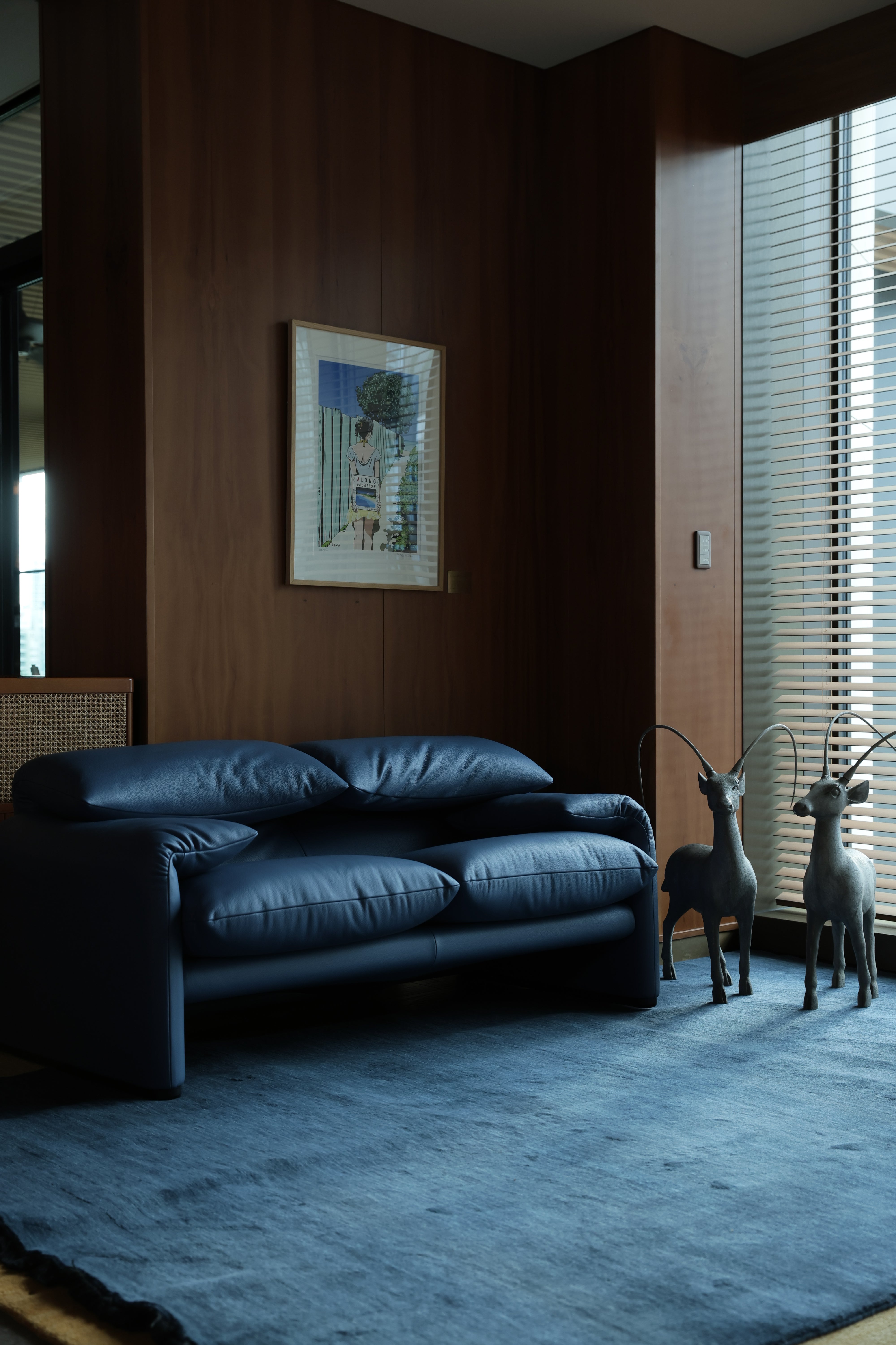 -LEATHER BLUE-  MARALUNGA - CASSINA IXC×BECCIU. LIMITED