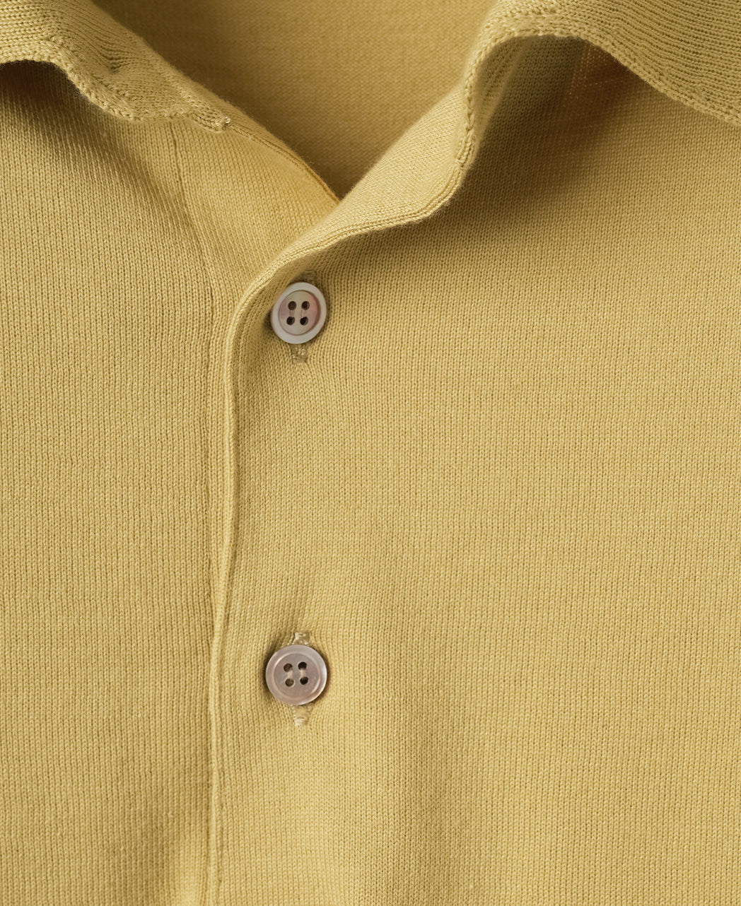 鎌倉シャツ【SUVIN長袖ニットポロ】キラーストリートエディション-Mustard Yellow-