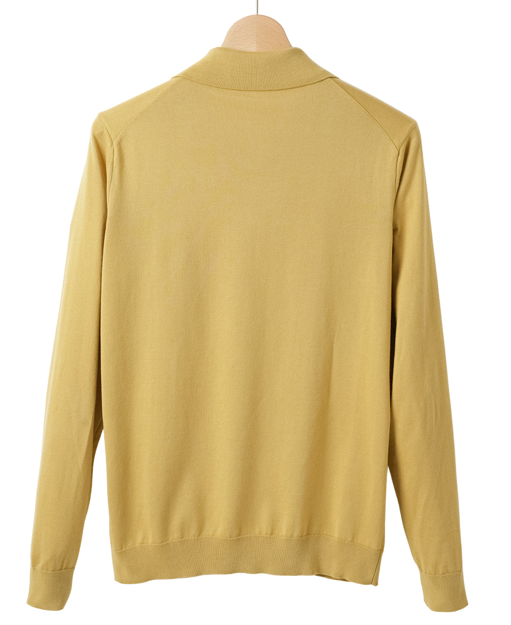 鎌倉シャツ【SUVIN長袖ニットポロ】キラーストリートエディション-Mustard Yellow-