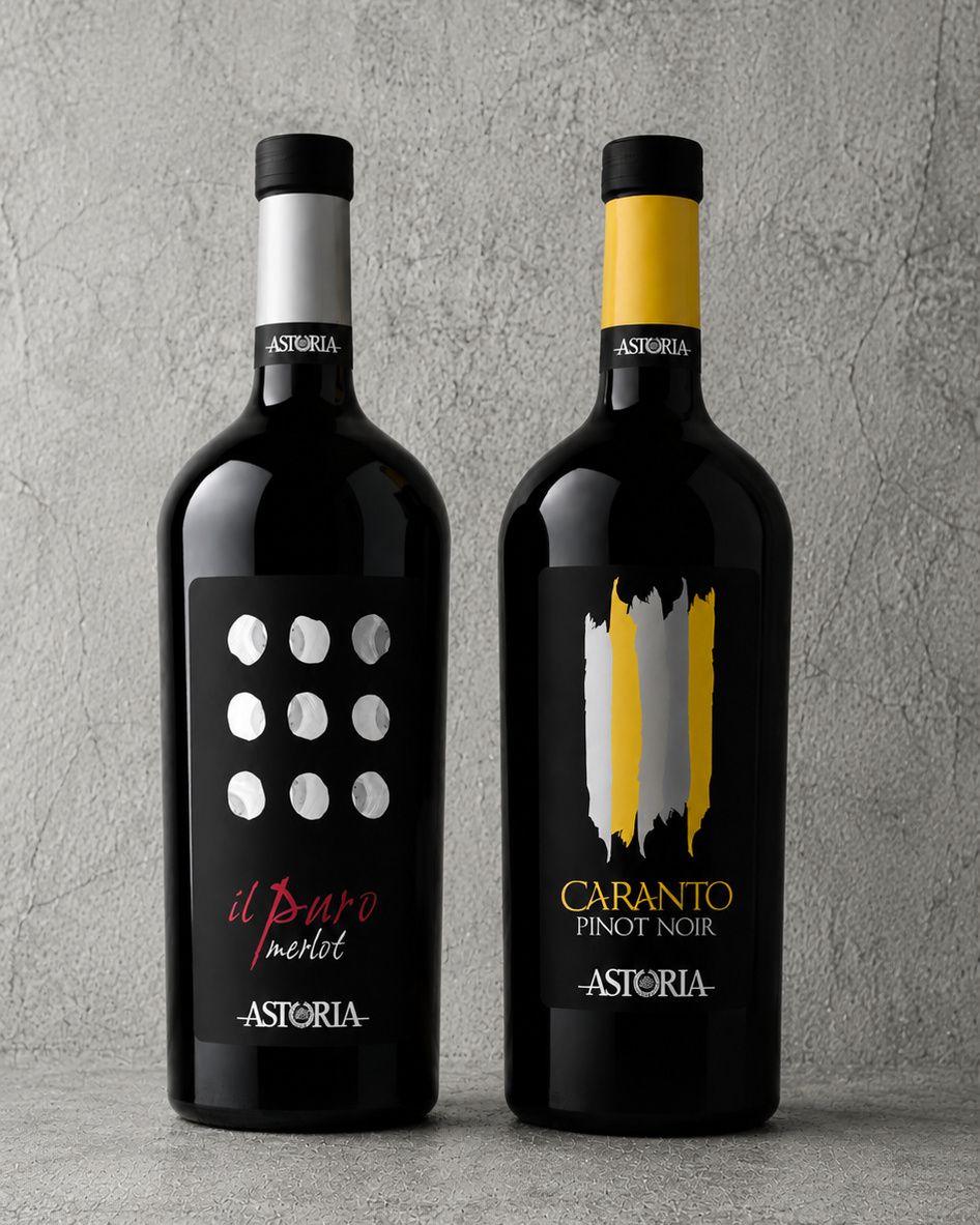 【送料無料：お得な赤ワイン２本セット】ASTORIA WINES  ピノネーロ・メルロ